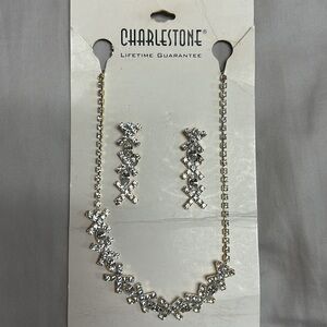 NWOT Charlestone Austrian Crystal set necklace & earrings